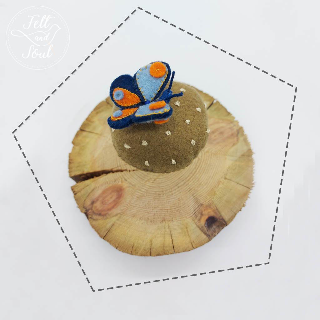 Pillangó gyapjú filc figura letölthető szabásminta